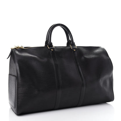 Louis Vuitton Epi Keepall 45 Black 2 of 11