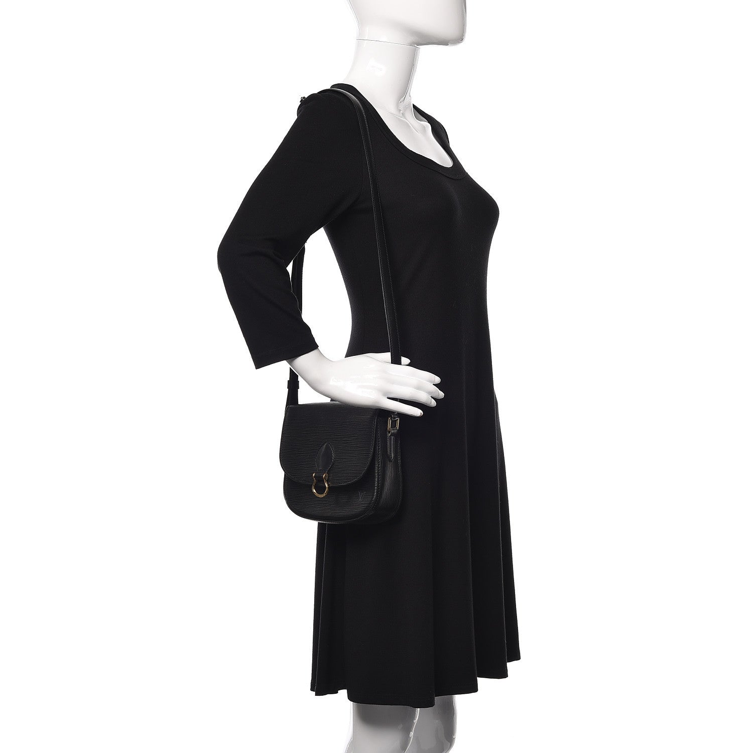 Louis Vuitton Epi Saint Cloud PM Black 2 of 10