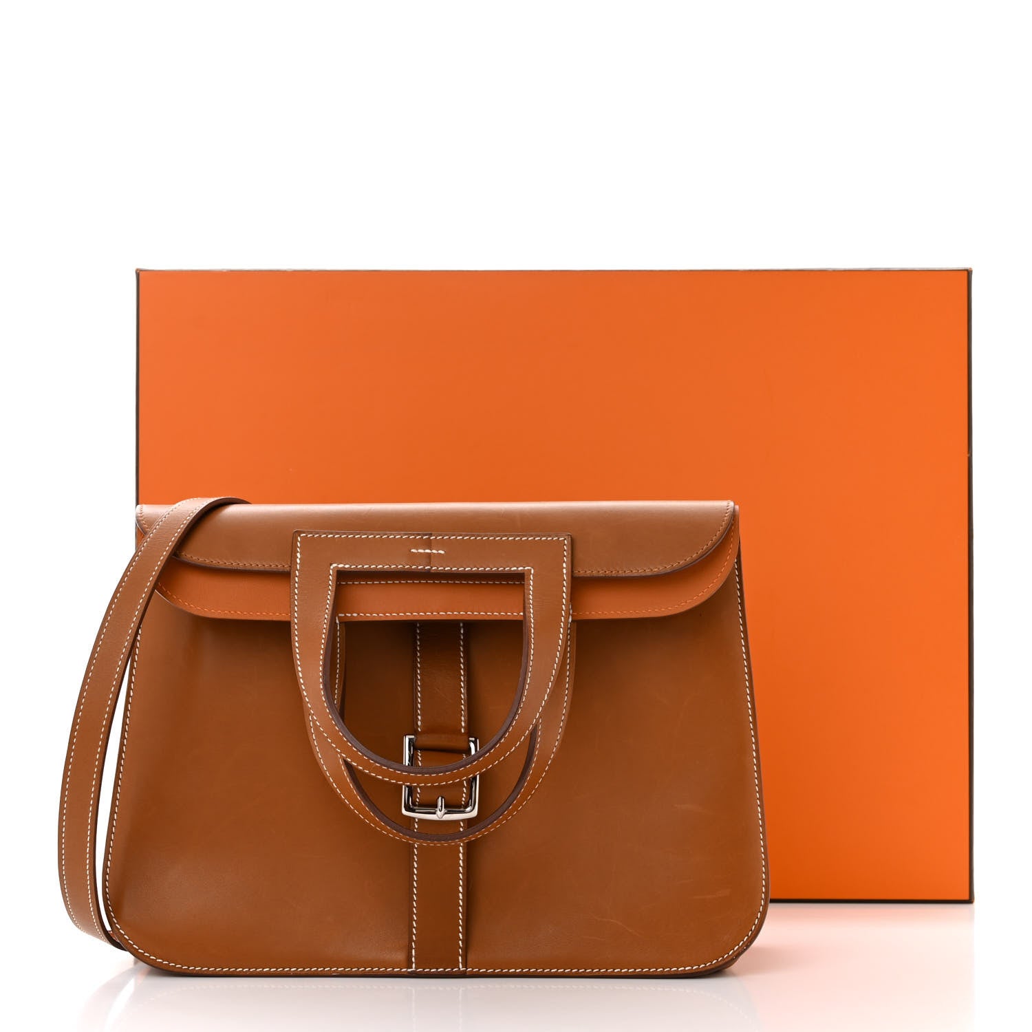 Hermes Barenia Faubourg Halzan 31 Fauve Potiron 12 of 12