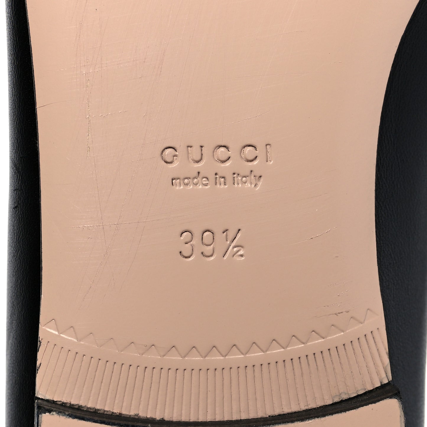 Nappa Matelasse Chevron Double G Ballet Flats 39.5 Black