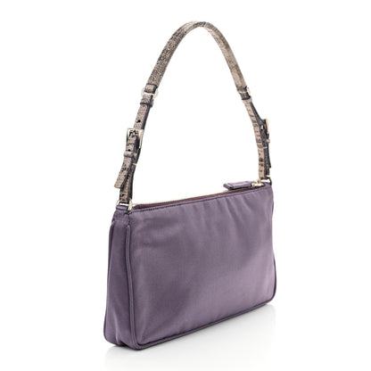 Prada Satin Raso Shoulder Bag Glicine 3 of 11