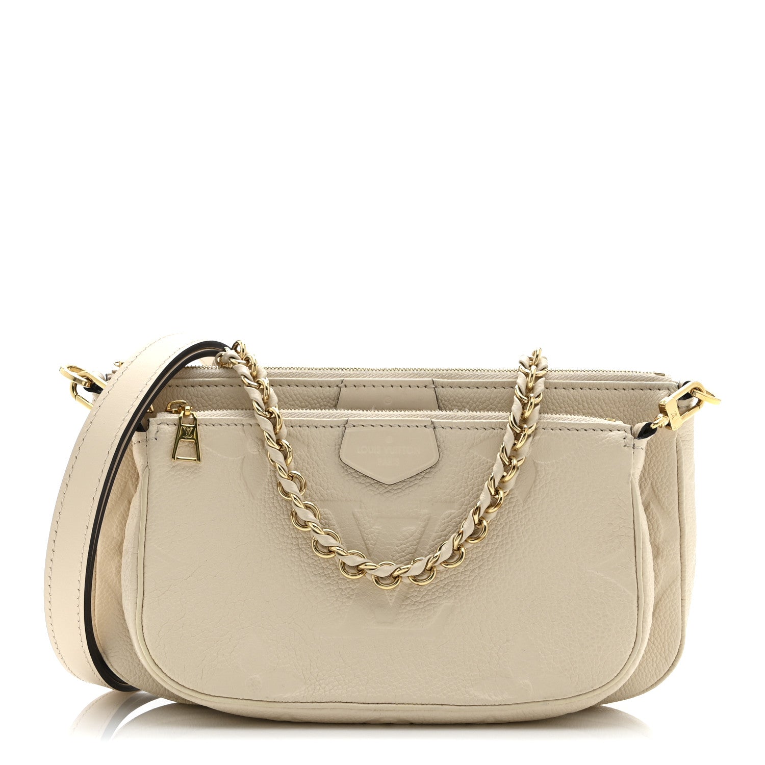 Louis Vuitton Empreinte Monogram Giant Multi Pochette Accessories Cream 1 of 10