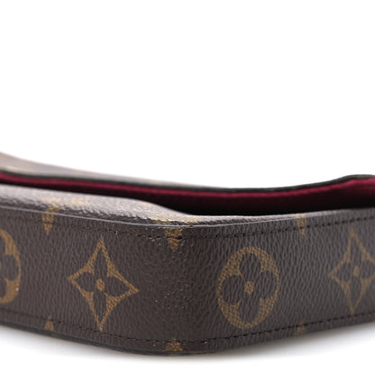 Louis Vuitton Monogram Pochette Felicie Chain Wallet Fuchsia 11 of 12
