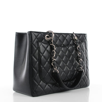 Chanel Caviar Quilted Grand Shopping Tote GST Black 3 of 8