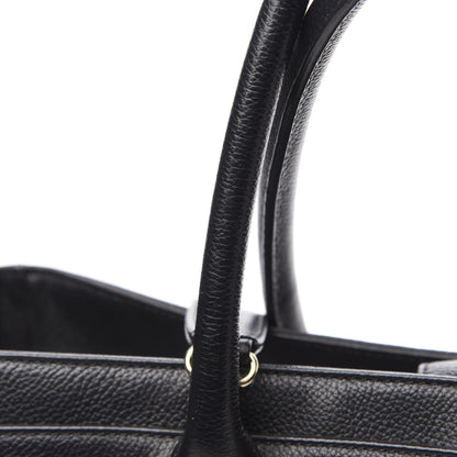 Chanel Calfskin Cerf Executive Shopper Tote Black 12 of 13