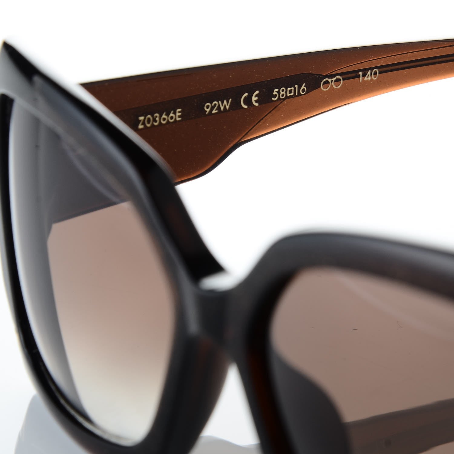 Louis Vuitton Hortensia Cat Eye Sunglasses Z0366W Brown Glitter 6 of 8