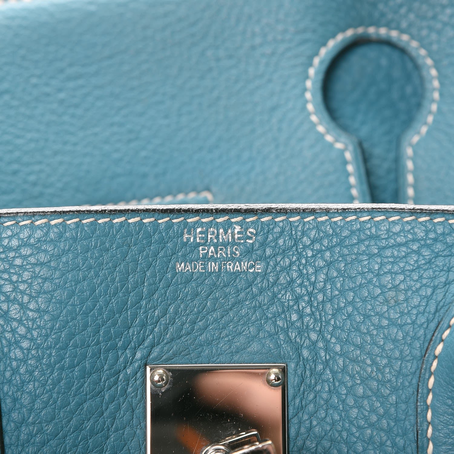 Hermes Taurillon Clemence JPG Birkin 42 Blue Jean 6 of 21