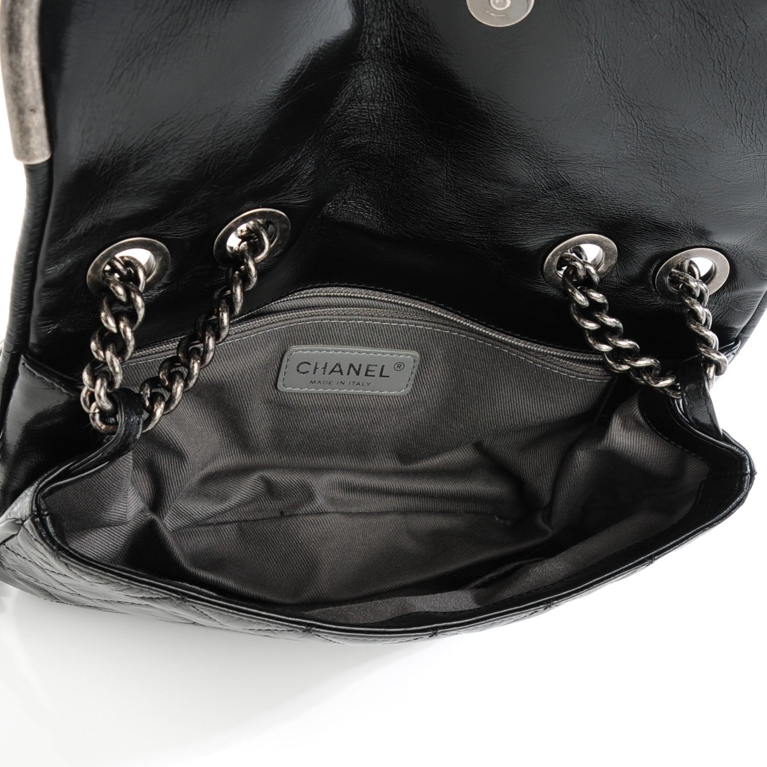 Chanel Glazed Calfskin Quilted Flap Black 5 of 7