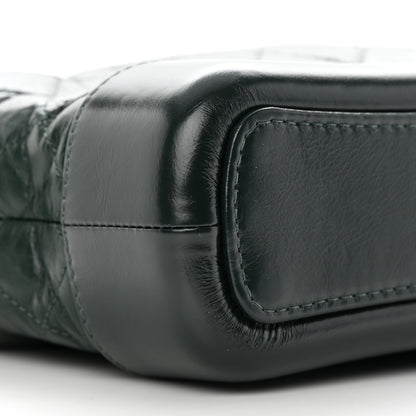 Chanel Aged Calfskin Quilted Small Gabrielle Hobo Dark Green 9 of 14