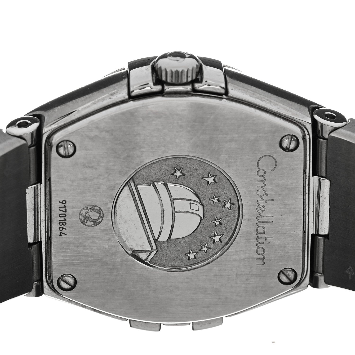Omega Stainless Steel Diamond Bezel 24mm Constellation Quartz Watch Blue 123.15.24.60.03.001 4 of 5