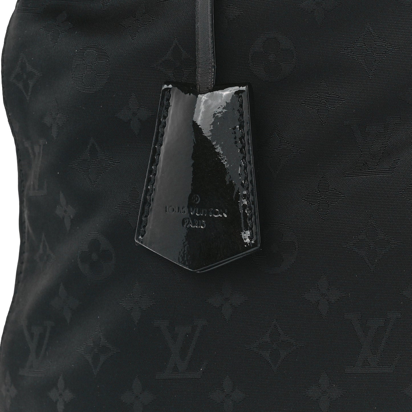 Monogram Nylon Desire Lockit Vertical MM Black