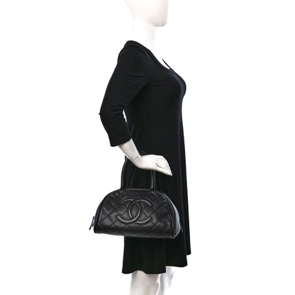 Chanel Caviar Quilted Small Bowler Black 2 of 17