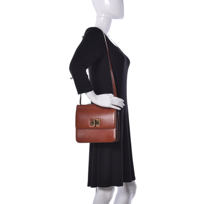 Chloe Calfskin Louise Shoulder Bag Brown 2 of 9