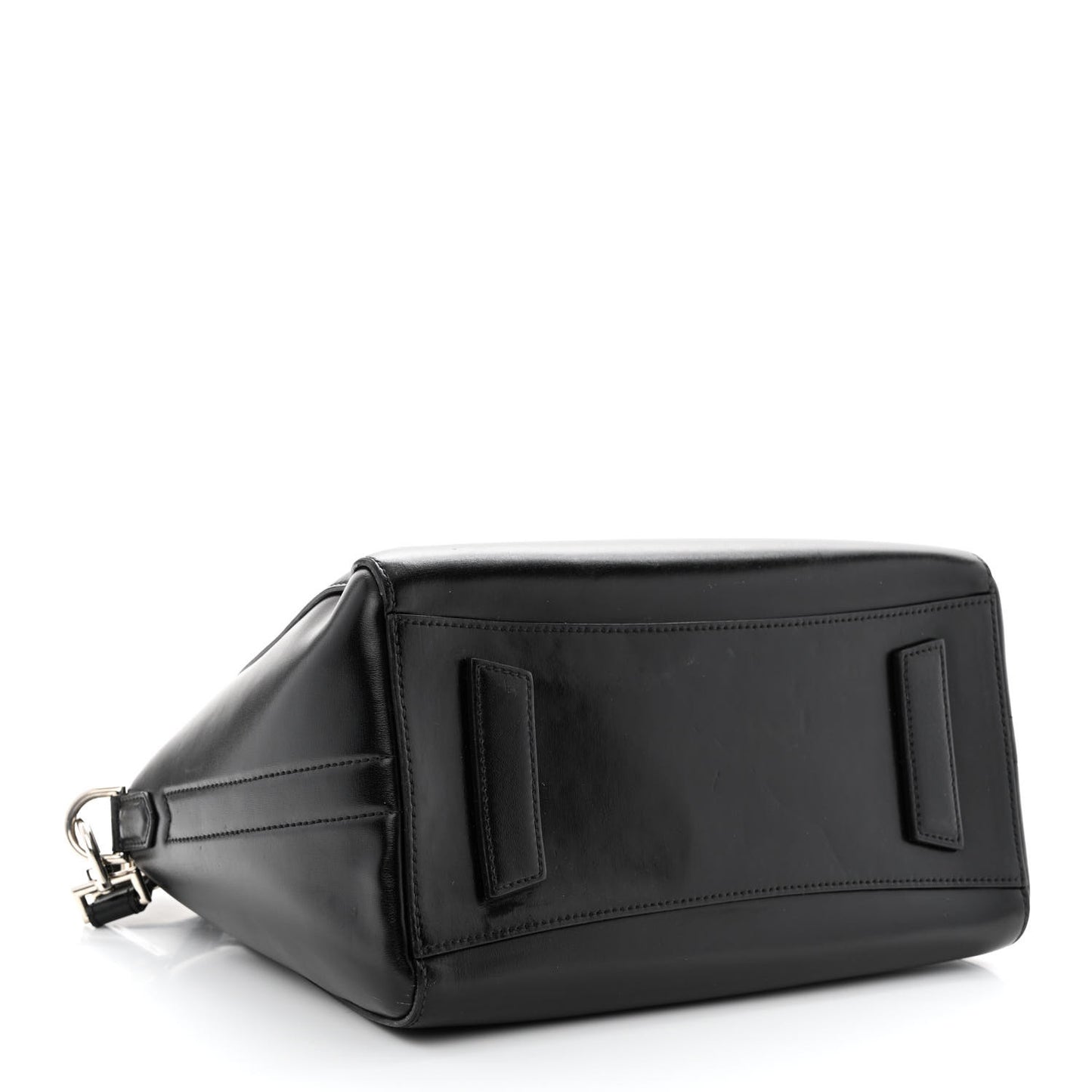 Shiny Lord Calfskin Small Antigona Black
