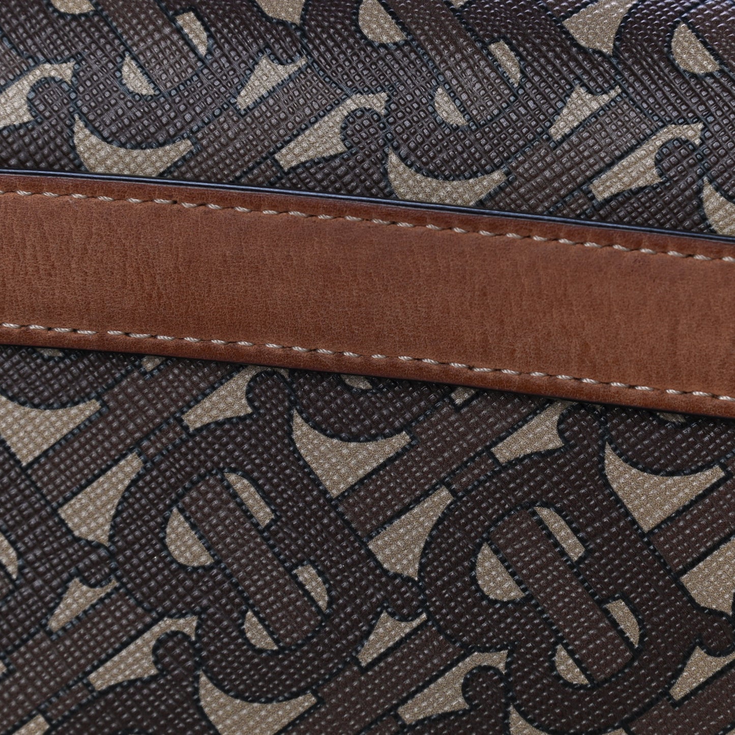 E-Canvas Monogram TB Envelope Belt Bag Bridle Brown