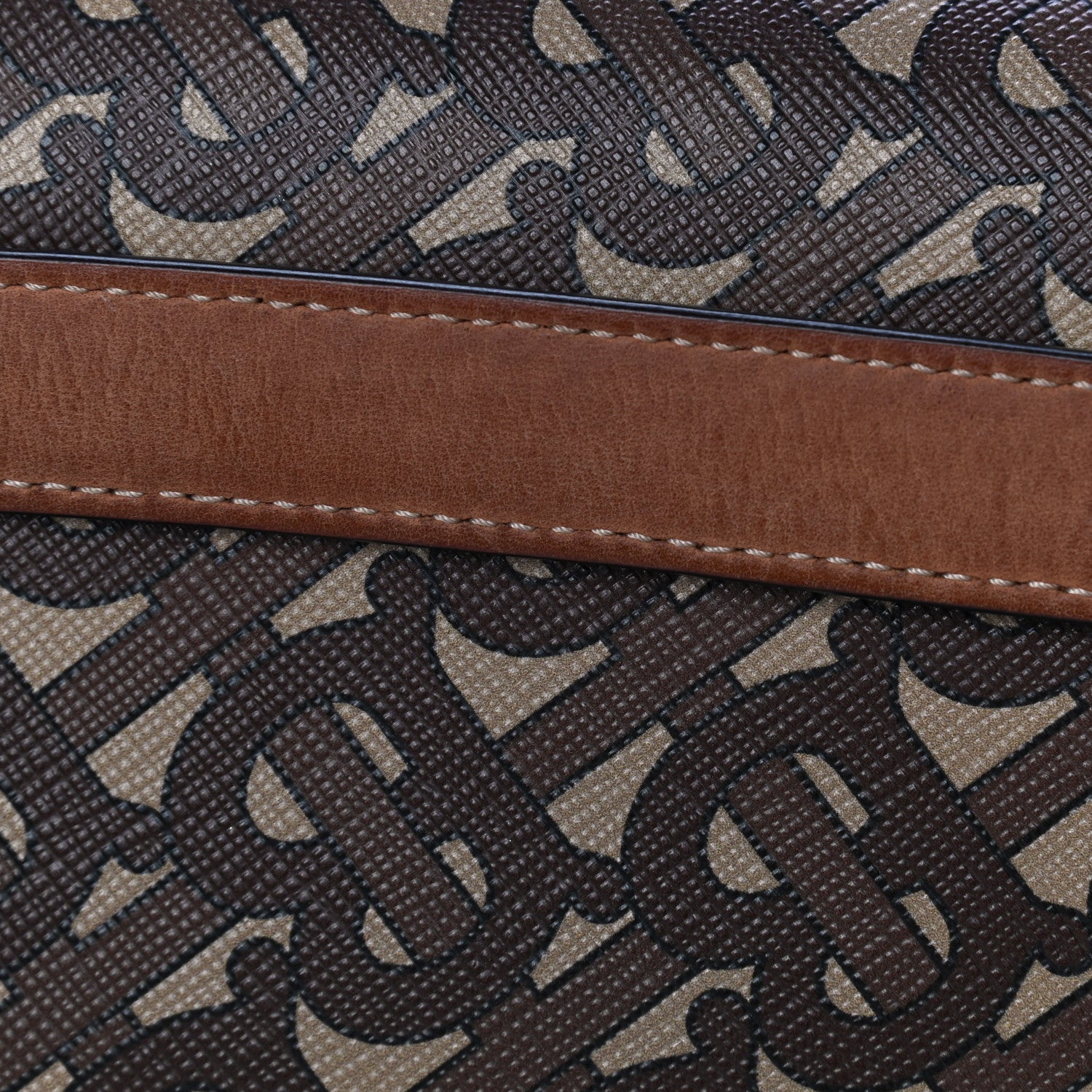 Burberry E-Canvas Monogram TB Envelope Belt Bag Bridle Brown 12 of 12
