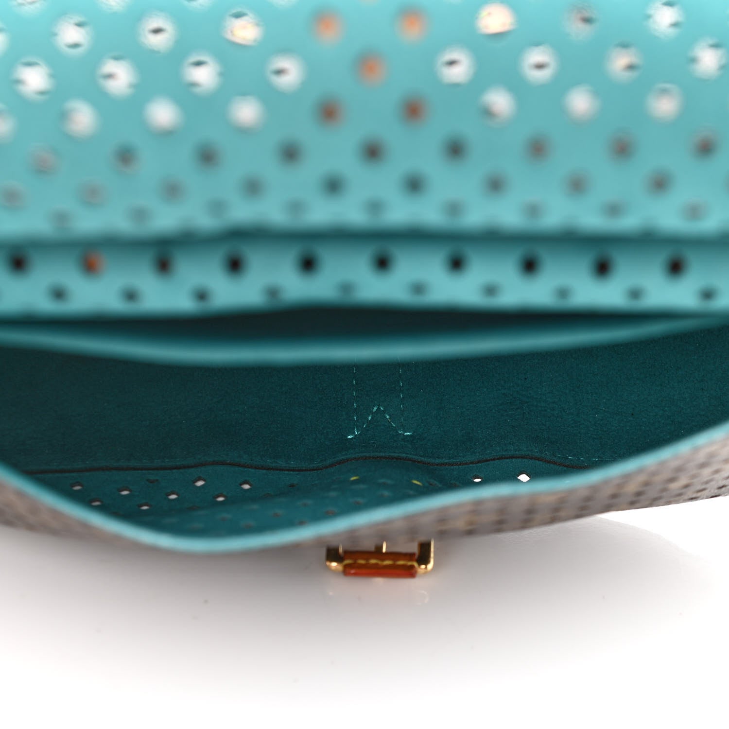 Louis Vuitton Monogram SC Flore Saumur Teal 6 of 12