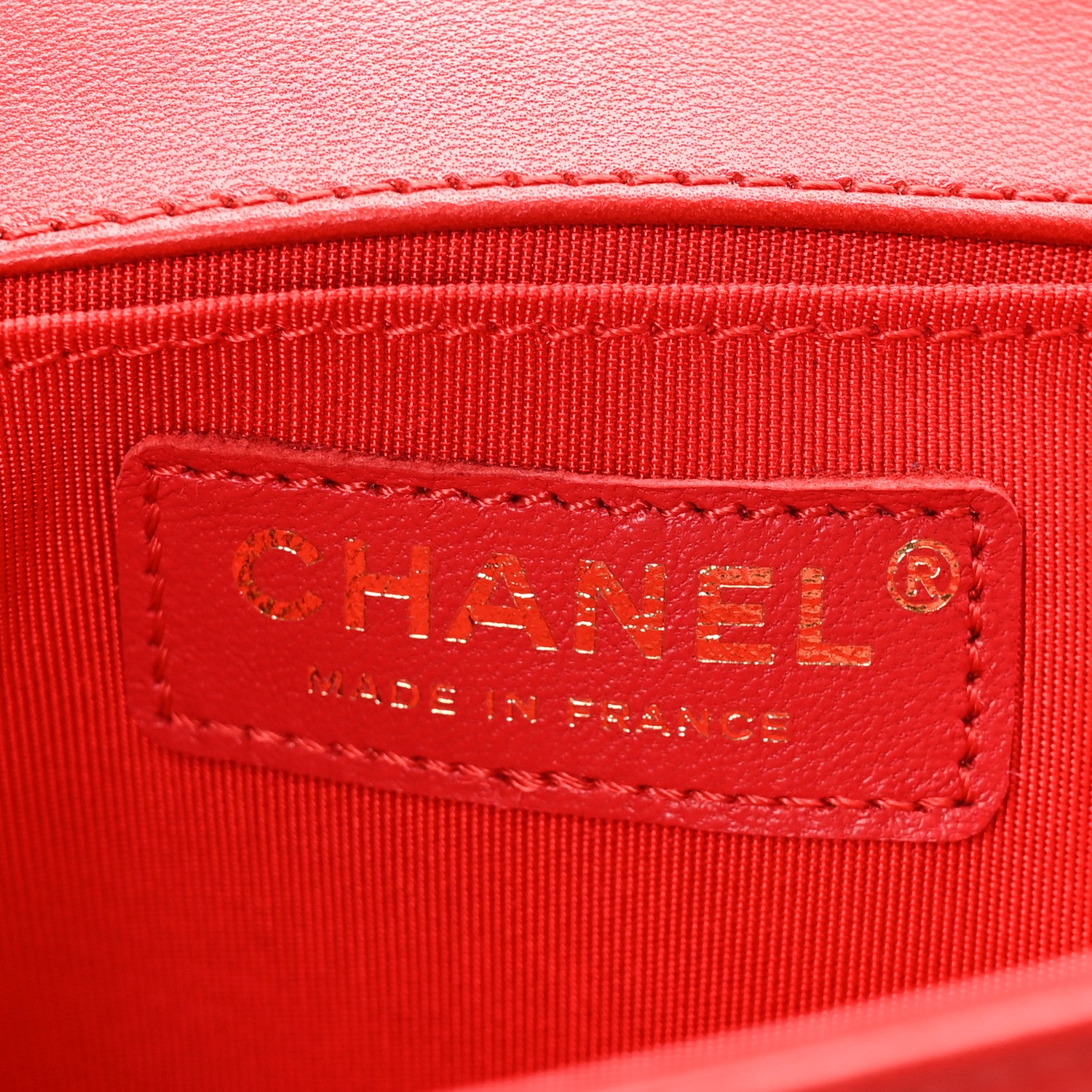 Chanel Lambskin Quilted Medium Boy Flap Red 6 of 10