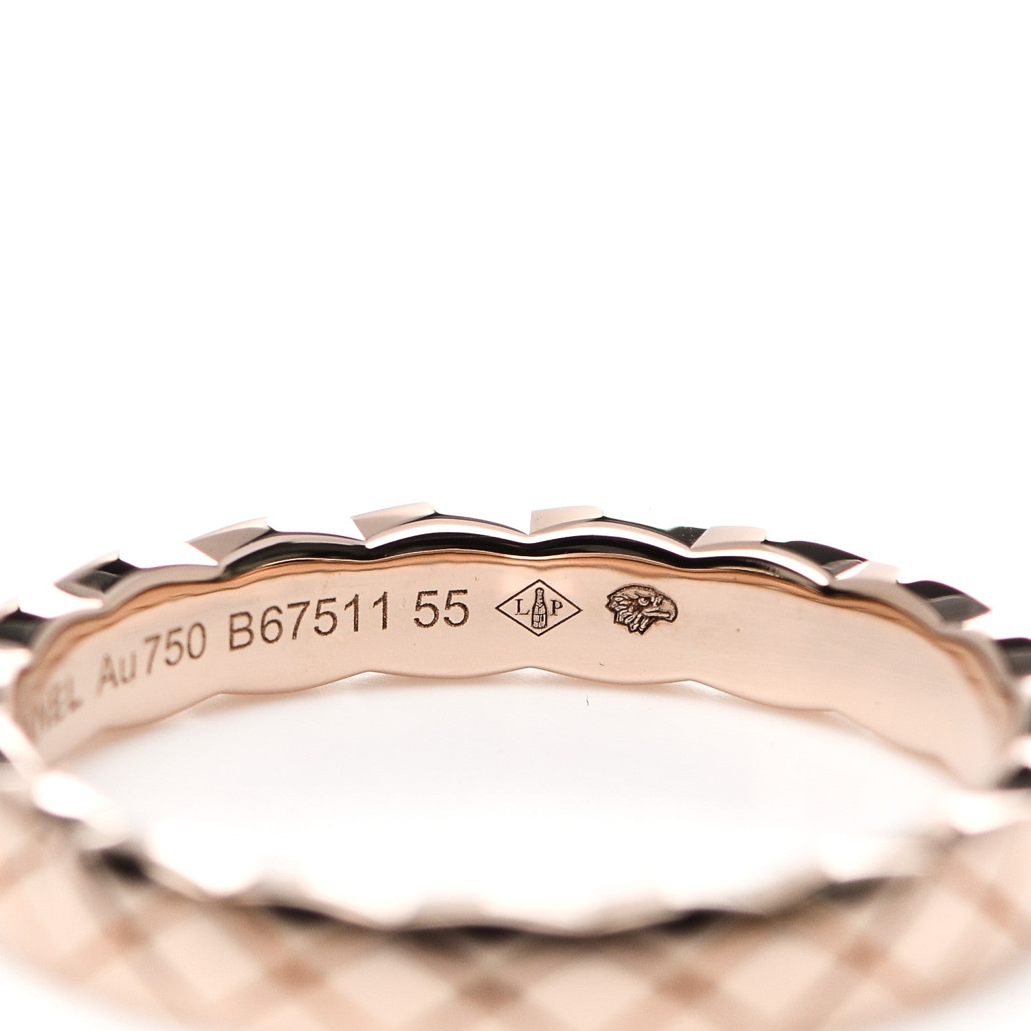Chanel 18K Beige Gold Mini Coco Crush Ring 55 7 5 of 6