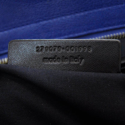 Saint Laurent Leather Medium Cabas Chyc Blue 9 of 9