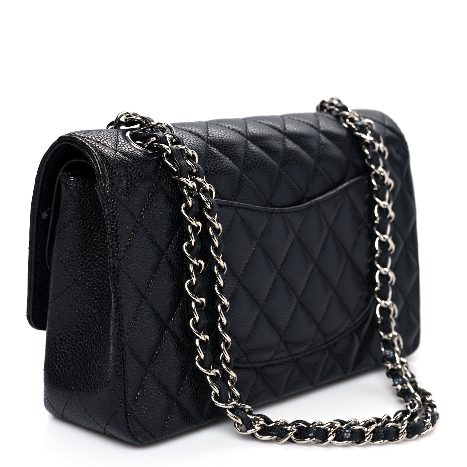 Chanel Caviar Quilted Medium Double Flap Black 3 of 9