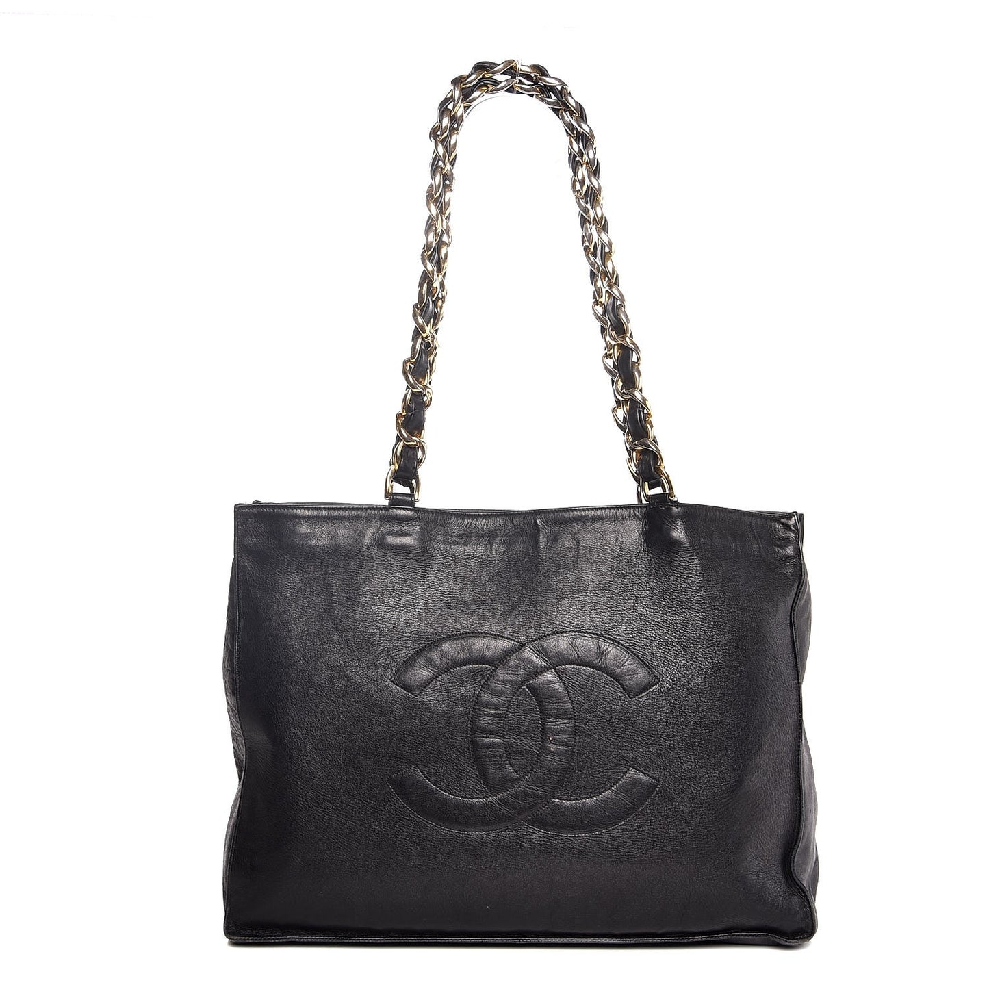 Calfskin CC Tote Black