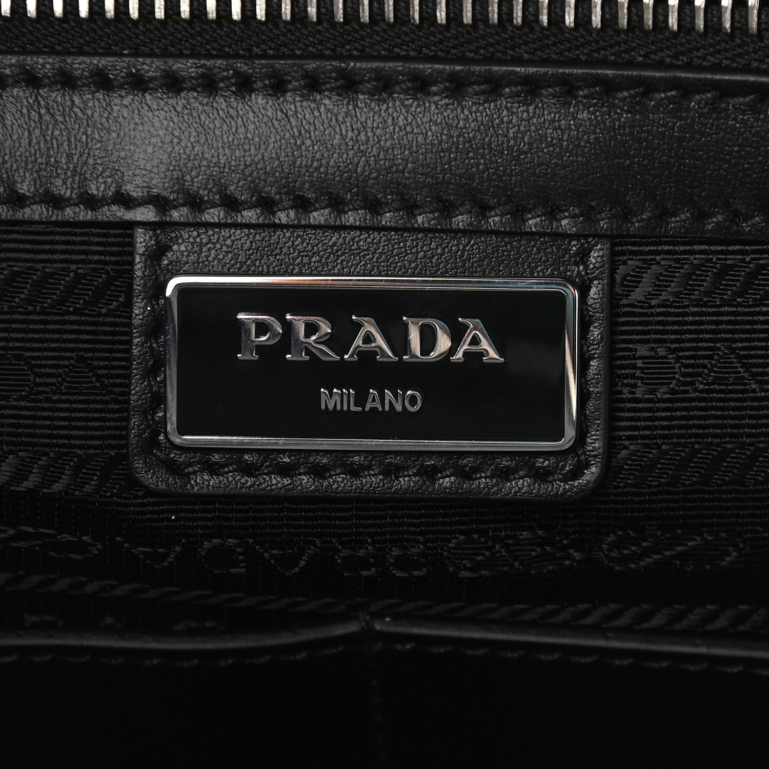 Prada Saffiano Travel Briefcase Black 5 of 8