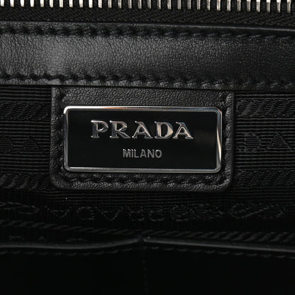 Prada Saffiano Travel Briefcase Black 5 of 8