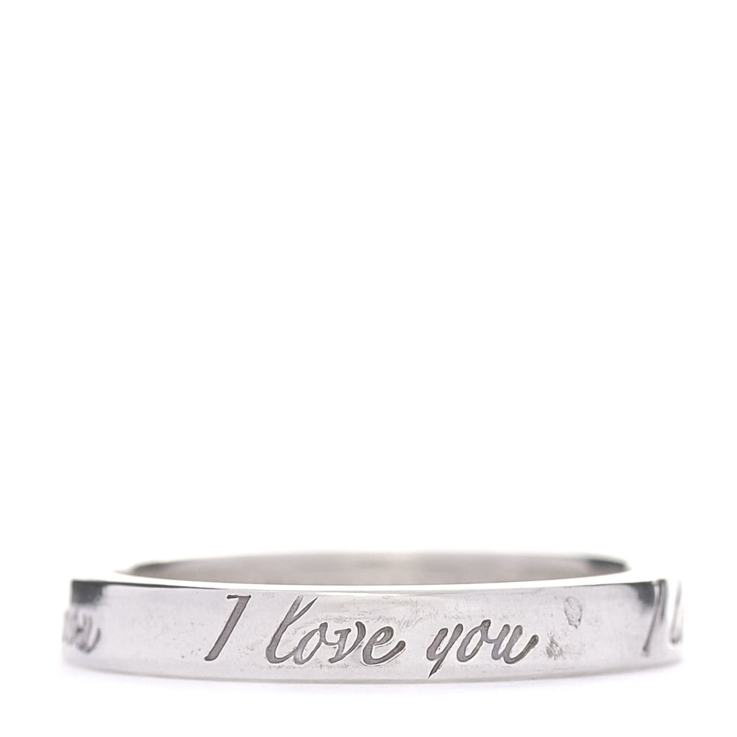 Sterling Silver I Love You Band Ring 48 4.5