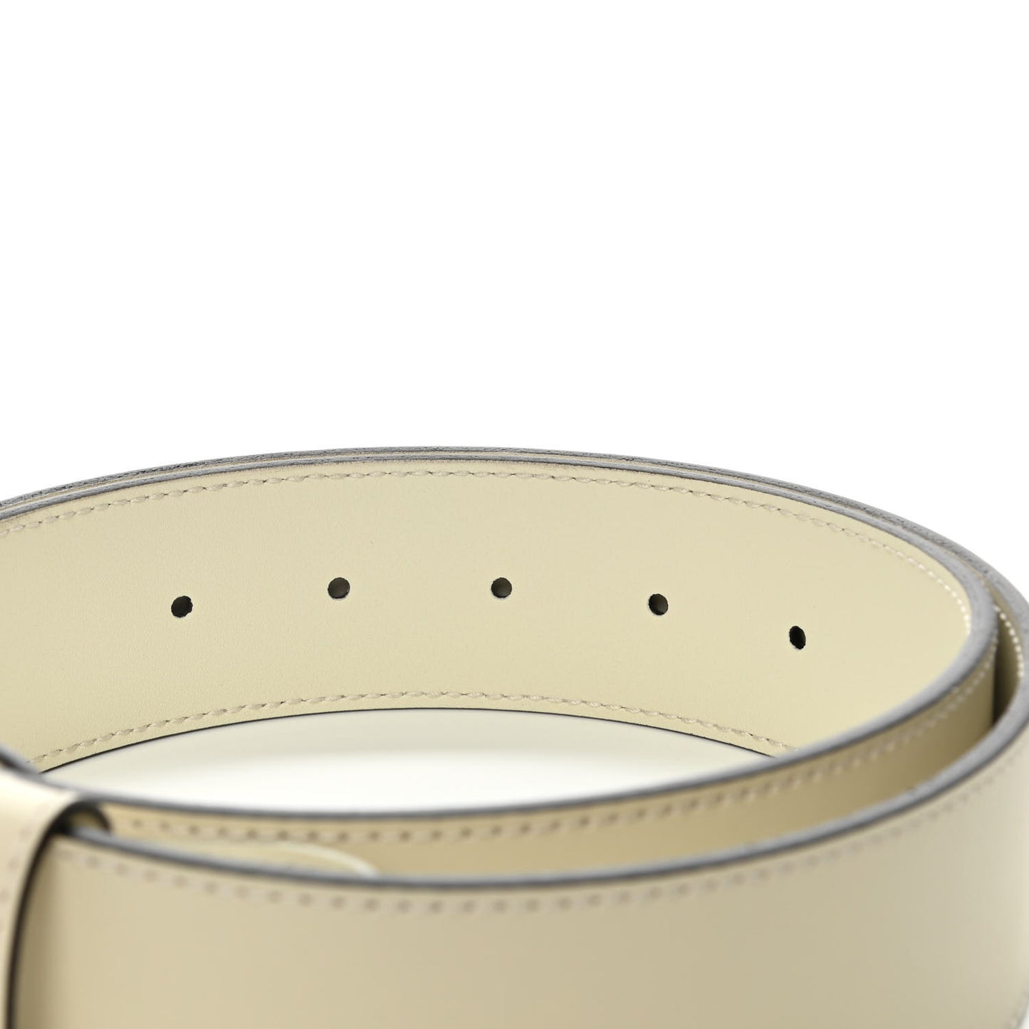 Calfskin Double G 40mm Belt 85 34 Mystic White