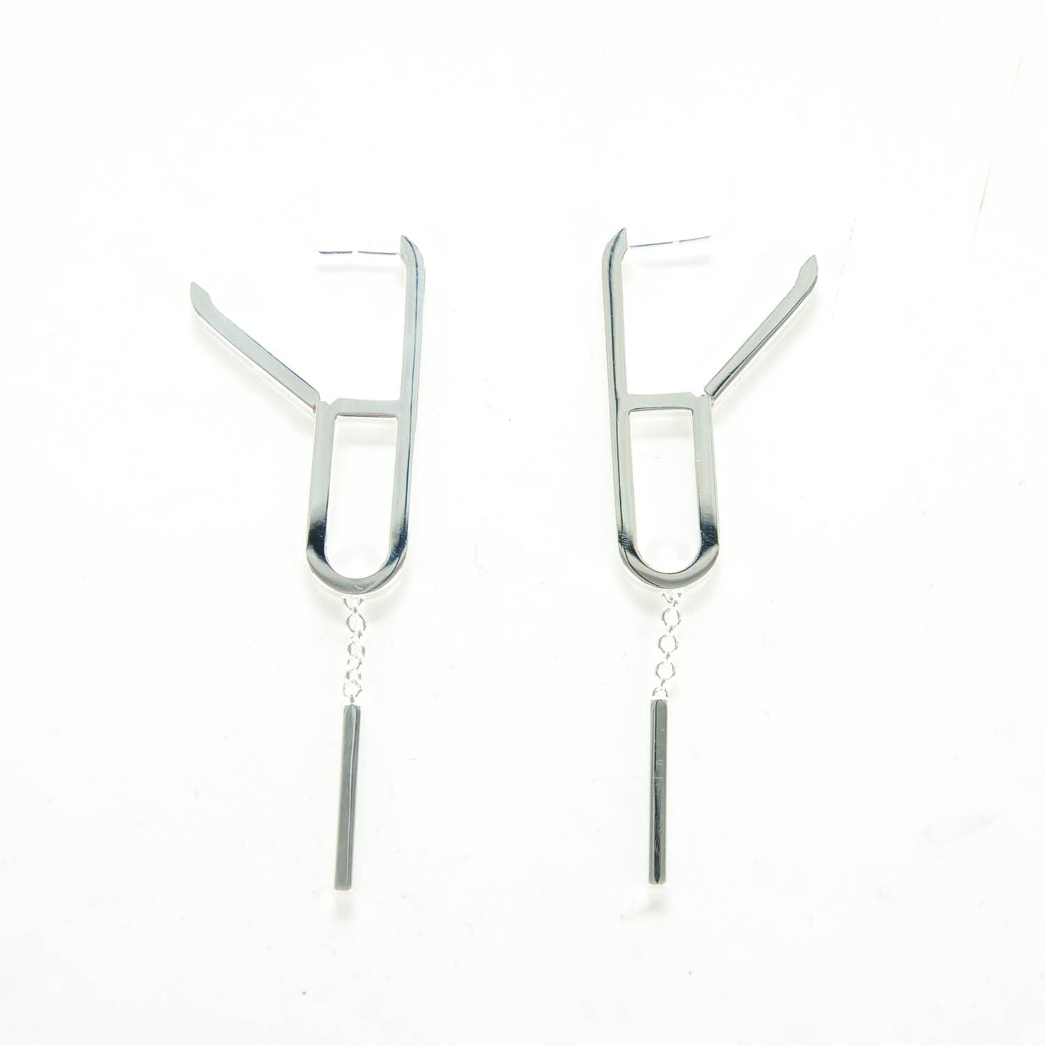 Hermes Sterling Silver Ever Chaine D'Ancre Earrings 5 of 7