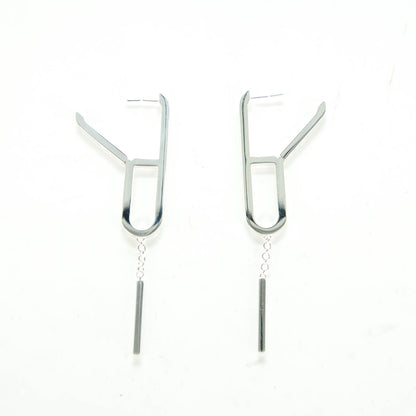 Hermes Sterling Silver Ever Chaine D'Ancre Earrings 5 of 7