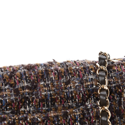Chanel Tweed Quilted Mini Rectangular Flap Beige 11 of 12