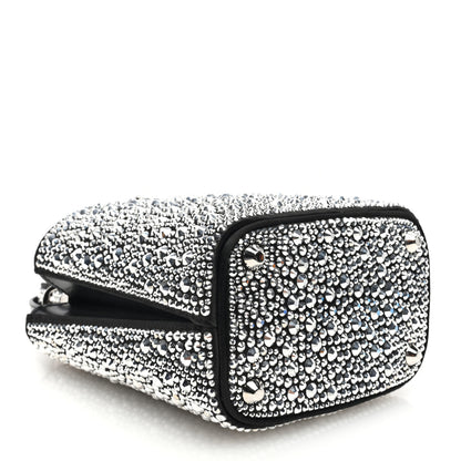 Prada Satin Crystal Small Panier Bucket Bag Metal 4 of 10