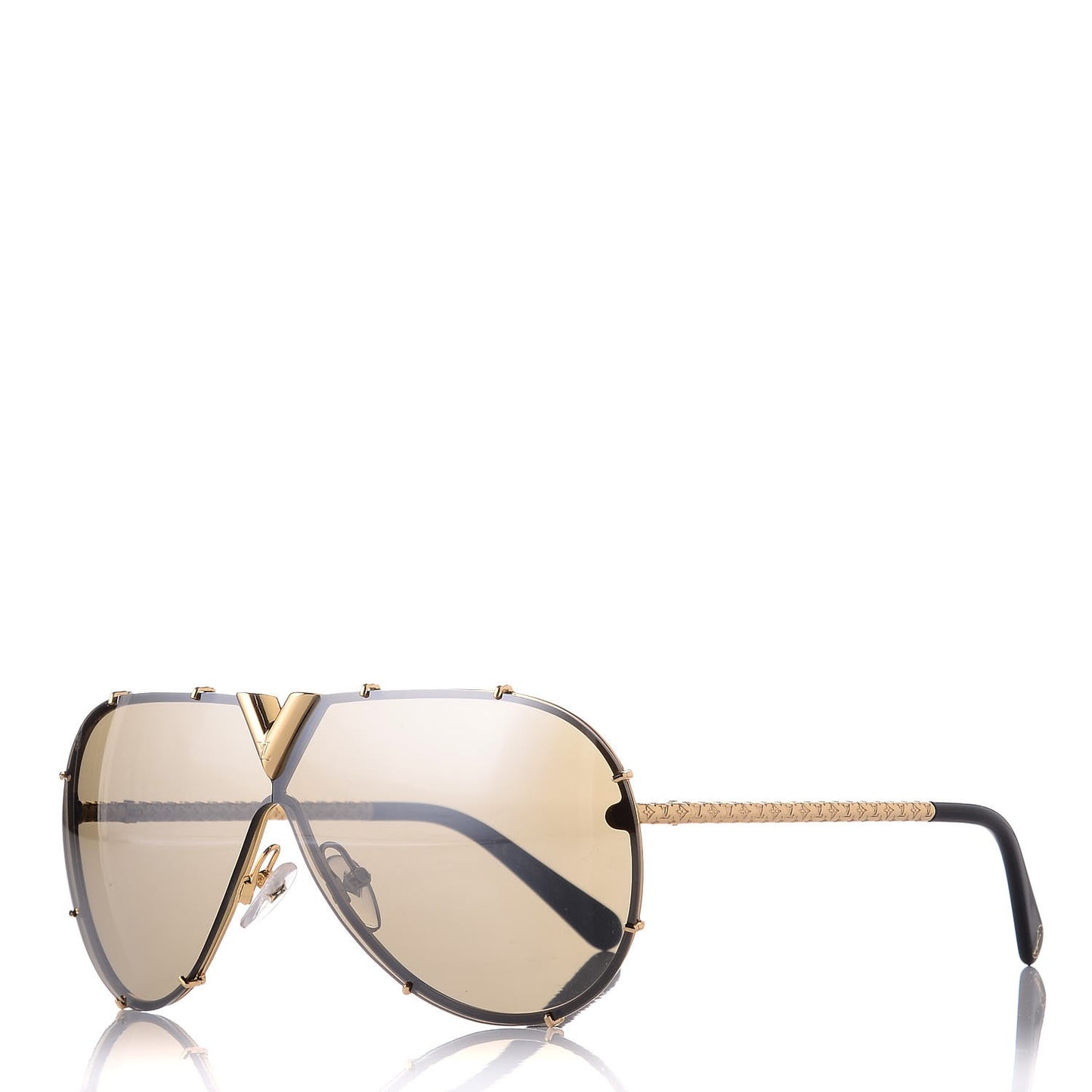 Metal LV Drive Sunglasses Z0897W Black Gold