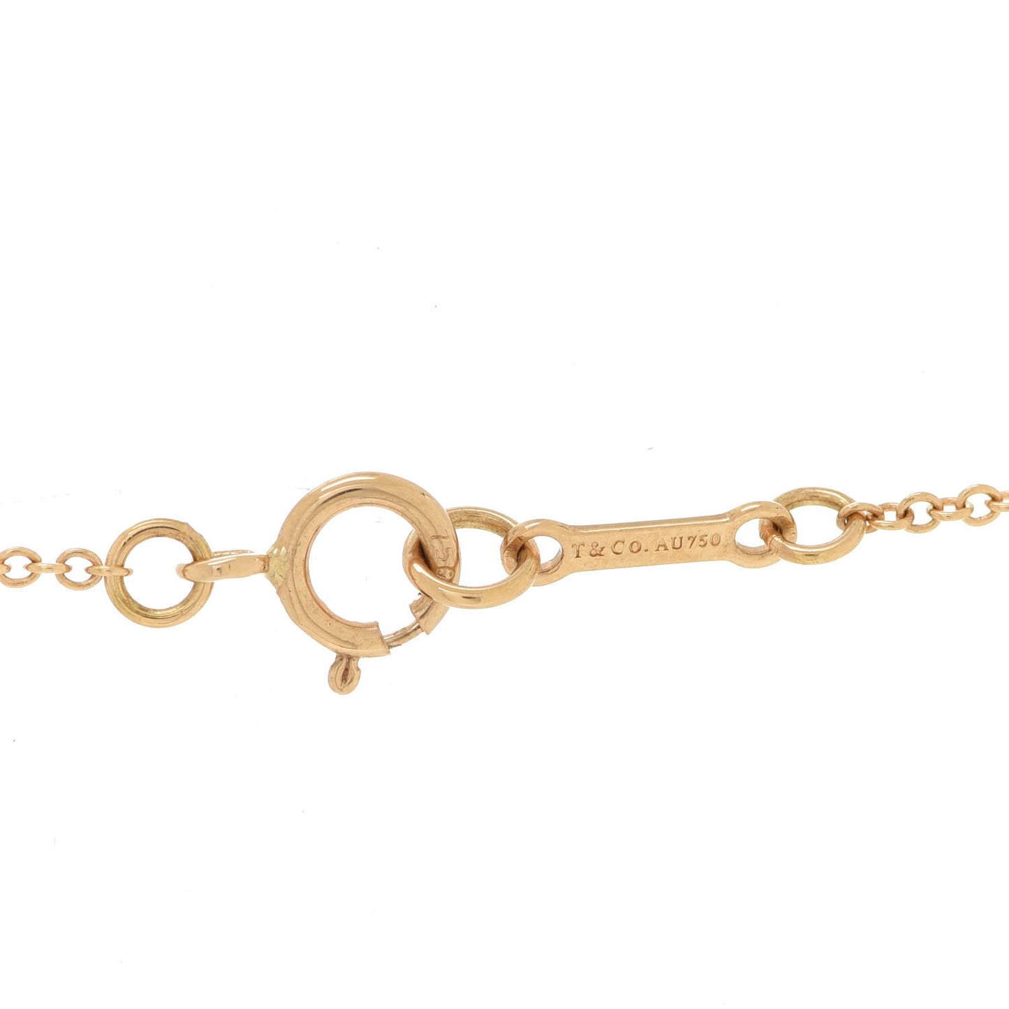 18K Yellow Gold Diamond Paloma Picasso Villa Palm Pendant Necklace