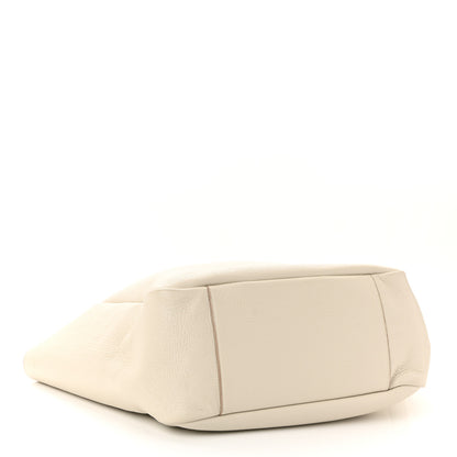 Saint Laurent Grained Deerskin Bea Tote Blanc Vintage 4 of 9