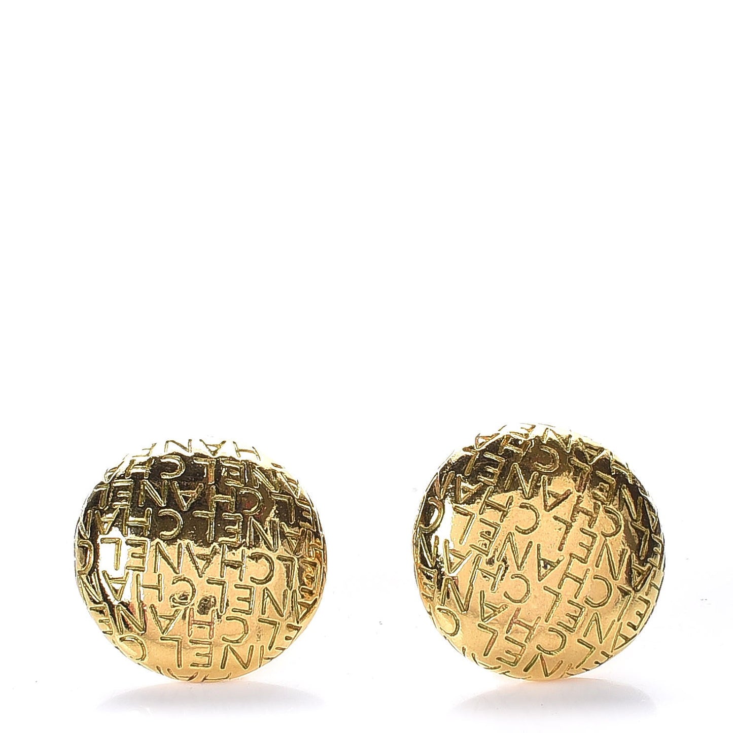 Logo Clip On Earrings Gold
