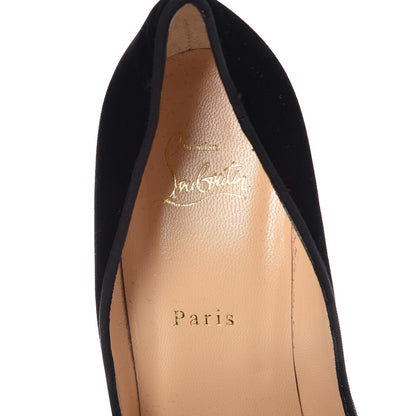 Christian Louboutin Velvet Madame Menule Bow 100 Pumps 41 black 8 of 9