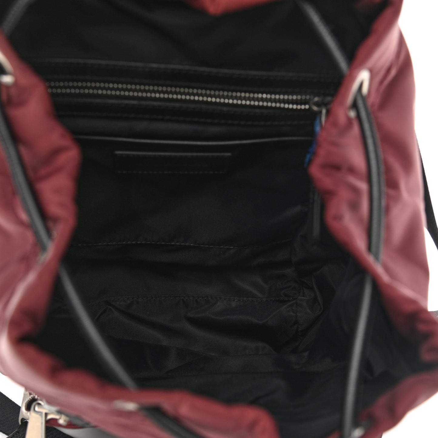 Nylon Puffer Medium Rucksack Backpack Burgundy