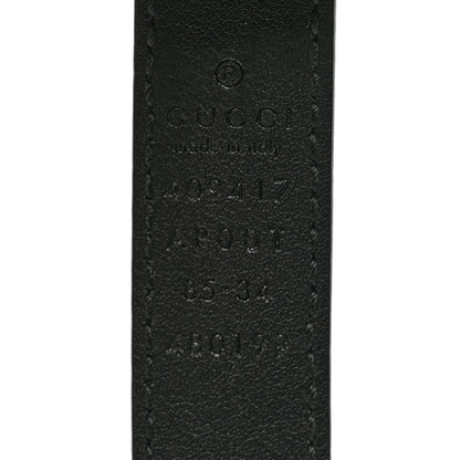 Gucci Calfskin Double G 20mm Belt 85 34 Black 4 of 5