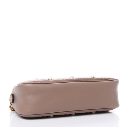 Gucci Calfskin Matelasse Studded Small Pearly GG Marmont Chain Shoulder Bag Porcelain Rose 4 of 9