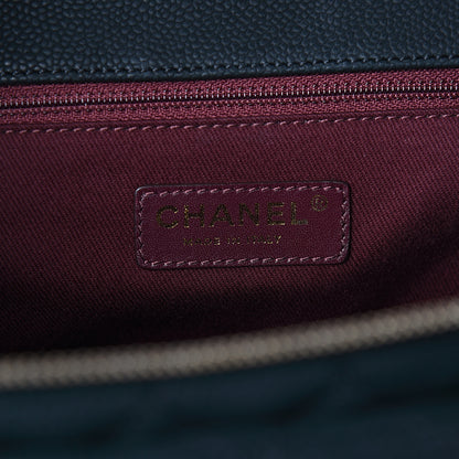 Chanel Iridescent Grained Calfskin Quilted Globe Trotter Vanity Case Black 5 of 9