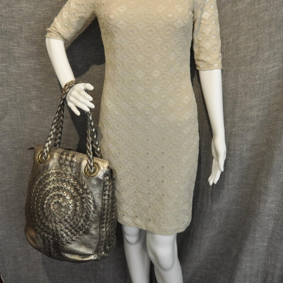 Bottega Veneta Cervo Illusion Metallic Hobo 2 of 9