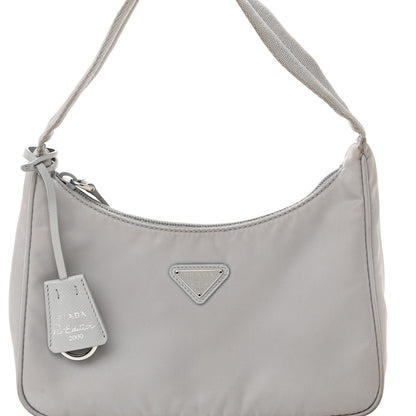 Prada Tessuto Nylon Mini Re-Edition 2000 Bag Fiordaliso 8 of 18