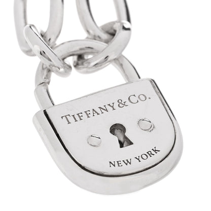 Tiffany Sterling Silver Lock Charm Bracelet 3 of 4