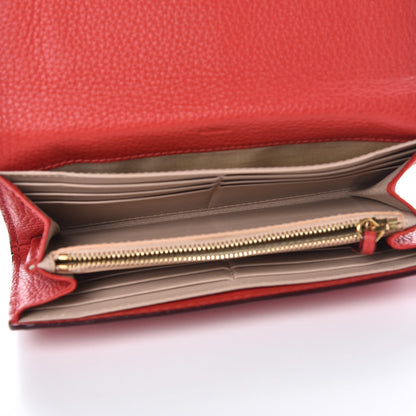 Chloe Calfskin Marcie Continental Flap Wallet Poppy 5 of 8