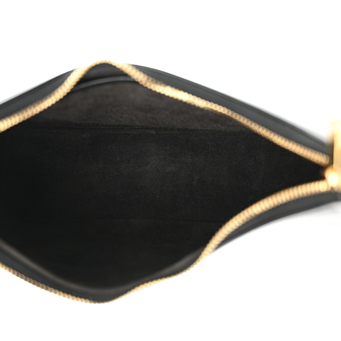 Smooth Calfskin Medium Strap Ava Shoulder Bag Black