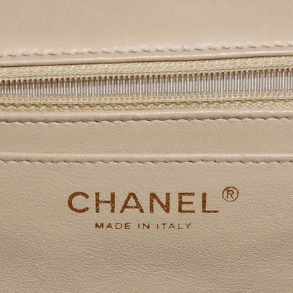 Chanel Lambskin Quilted Jumbo Single Flap Light Beige 6 of 8