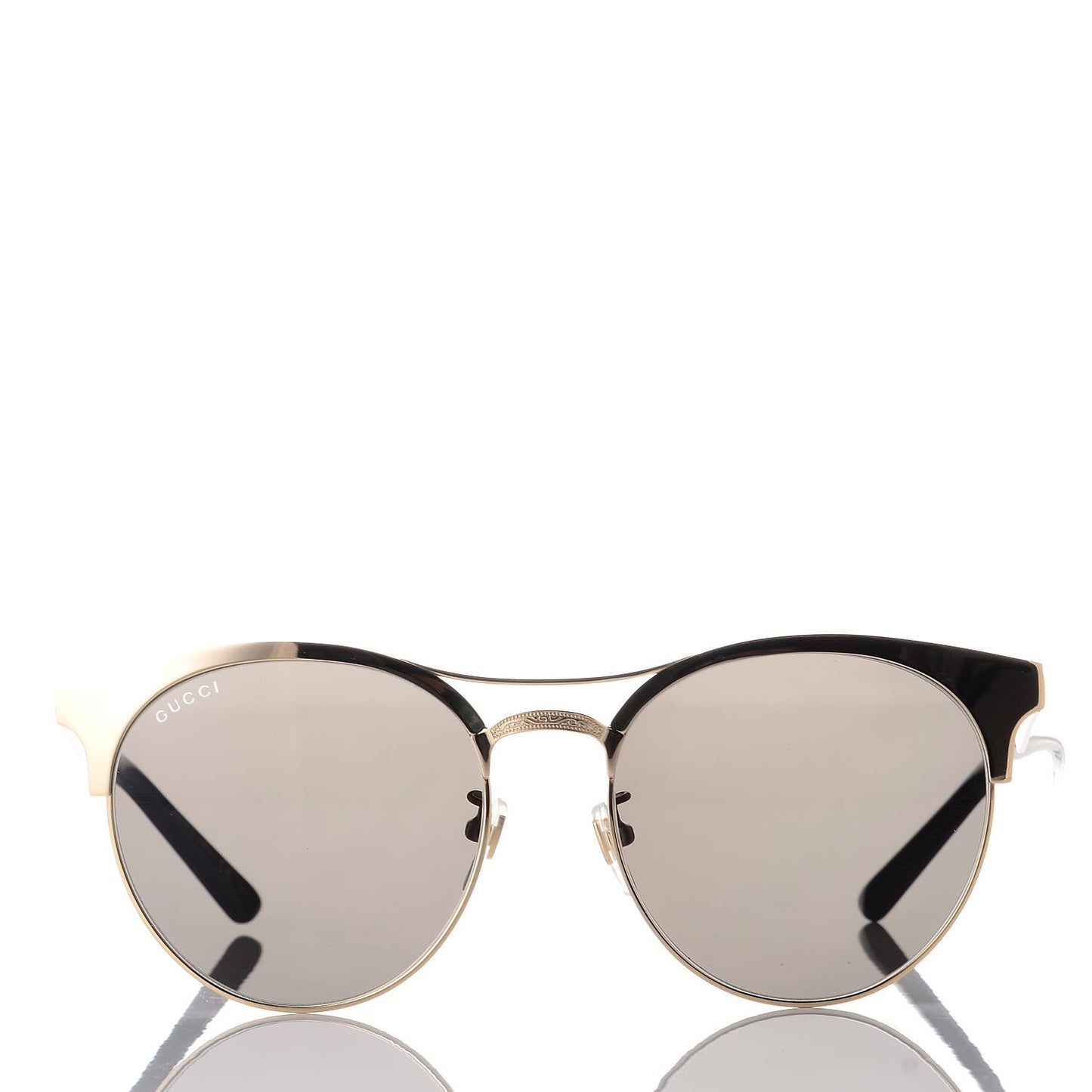 Round Metal GG0075SK Sunglasses Gold